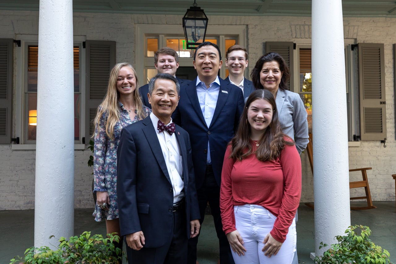 On November 22, 2019 Andrew Yang visited Charleston, SC for the Bully Pulpit series hosted by the College of Charleston.