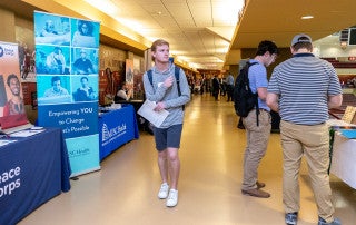 On February 13, 2020 students had the opportunity to go to the Spring 2020 Career Fair in TD Arena where they were able to meet with potential employers and explore jobs and internships.