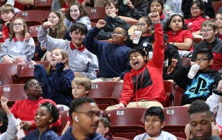 Local students enjoyed a day of fun at the CofC Women's basketball game against William and Mary on February 5, 2020.