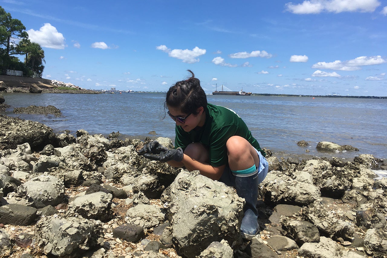 Hails Tanaka Conducts Summer Research at Grice Marine Lab