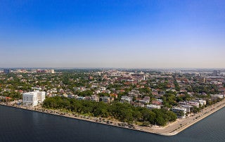 city of charleston aerial photo