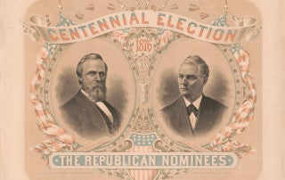 Rutherford Hayes Election Poster
