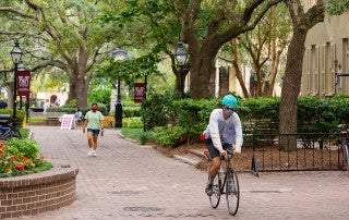 green way on the cofc campus