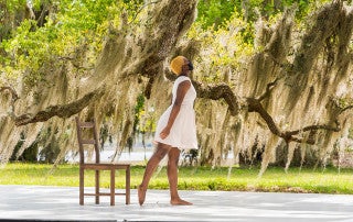 Students from the School of the Arts at College of Charleston perform at Arts Under the Oaks, Stono Preserve, Hollywood, SC.