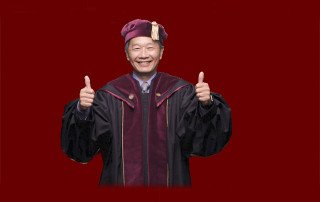 president hsu give a thumbs up