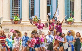 students at college of charleston orientation