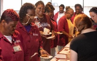 custodial workers at custodial worker appreciation day celebration 2019