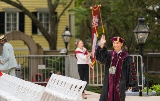cofc president andrew hsu at commencement