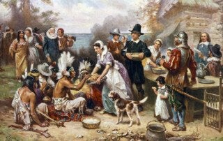 first thanksgiving paintingby Jean Leon Gerome Ferris