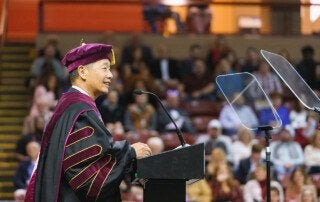 President Hsu at Graduation