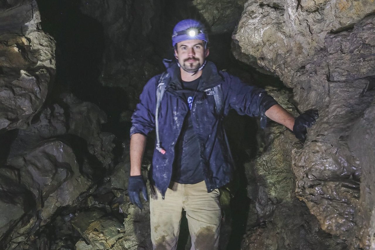 Matt Christie in Cave