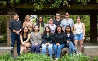 students and faculty in the hispanic language heritage program