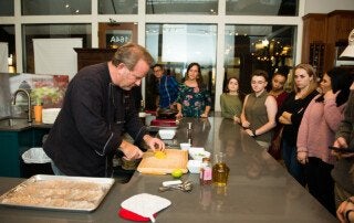 FYE LLC Latin America and the French Caribbean students learn from Chef Bob Waggonner