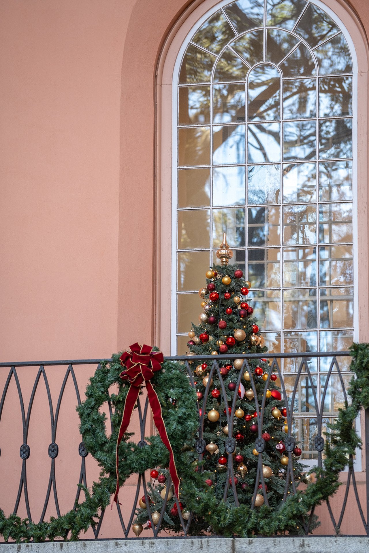 Christmas tree at Randolph Hall