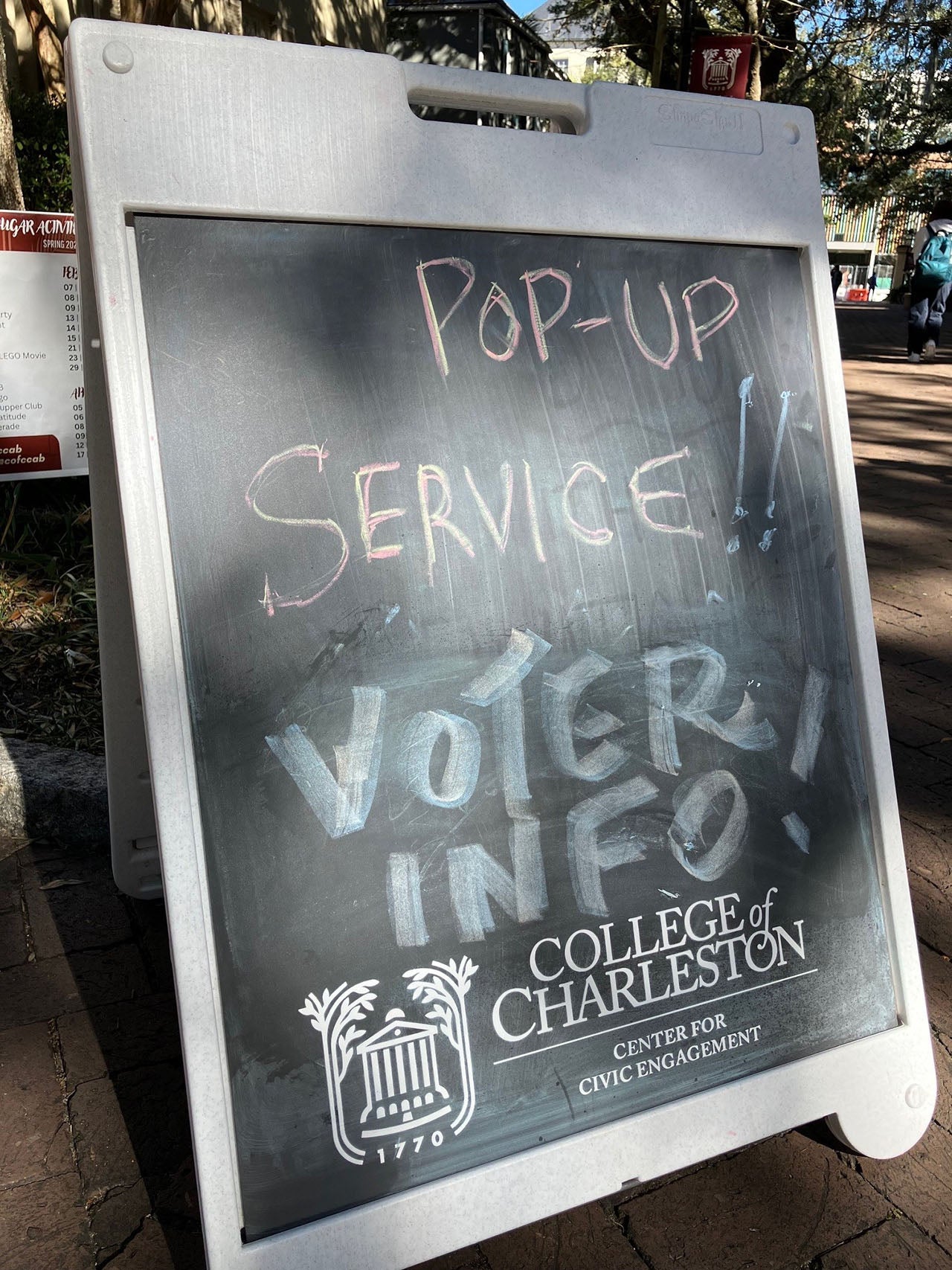 pop up service board voter info
